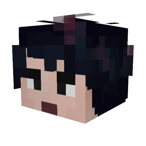 GGno4ka Minecraft avatar head, 3D render