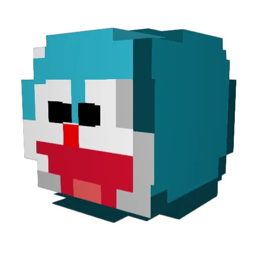 GGob00k Minecraft avatar head, 3D render