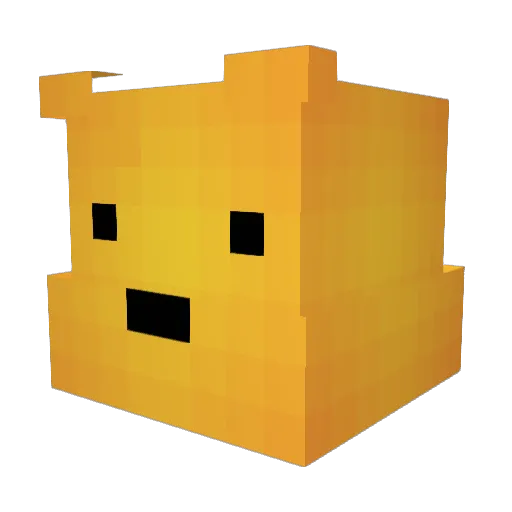 GGokain Minecraft avatar head, 3D render