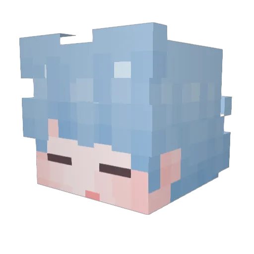 GGomdolzz___ Minecraft avatar head, 3D render