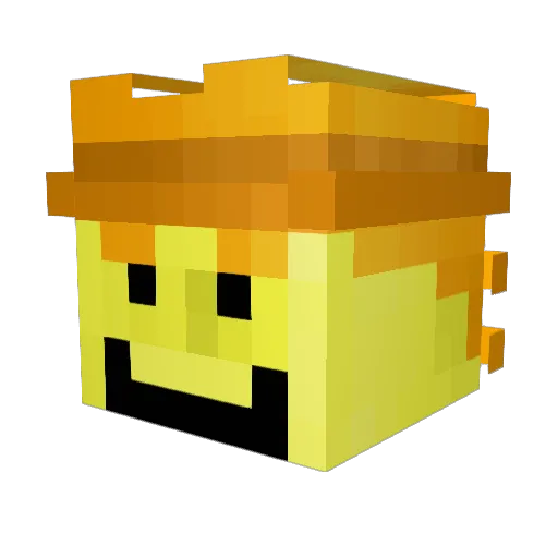 GGreeenie Minecraft avatar head, 3D render