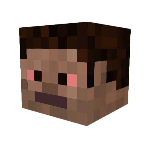 GGreenG Minecraft avatar head, 3D render