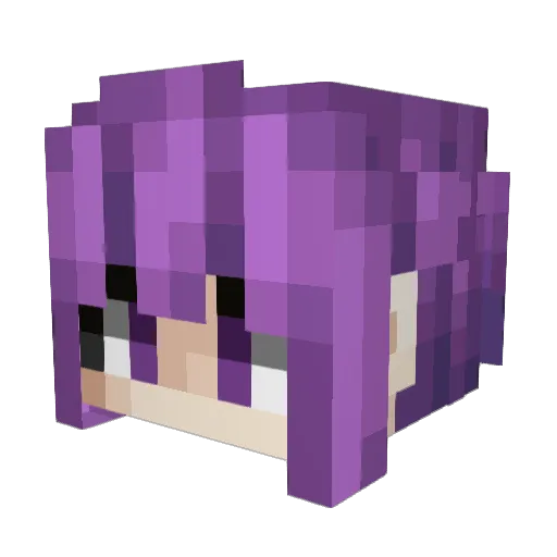 GGul_Yeon Minecraft avatar head, 3D render