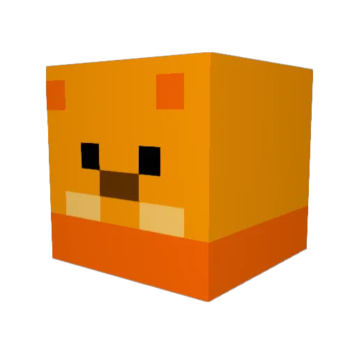 GGung_ Minecraft avatar head, 3D render