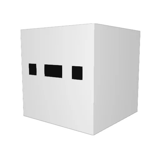 GH0STLYYT Minecraft avatar head, 3D render