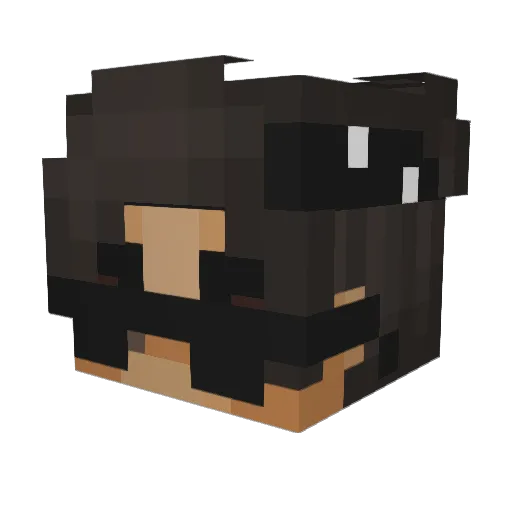 GH0STMANE Minecraft avatar head, 3D render