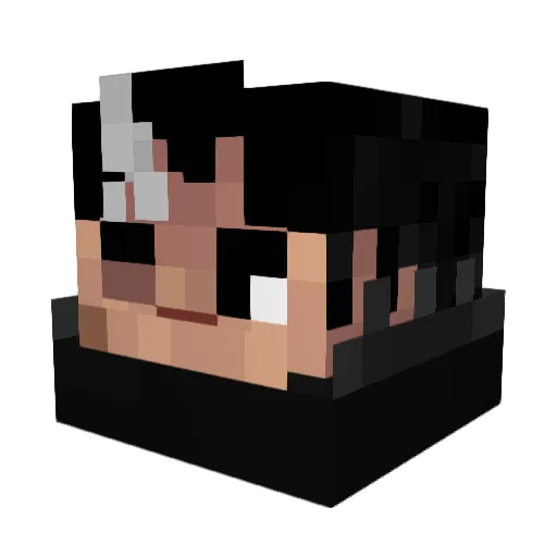 GH0ST_DRAG0N_ Minecraft avatar head, 3D render