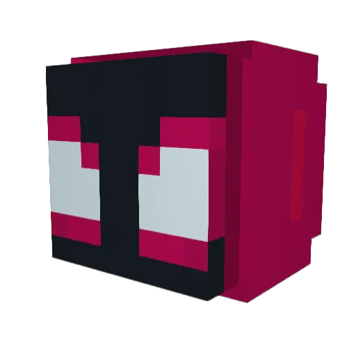 GH0sT77 Minecraft avatar head, 3D render