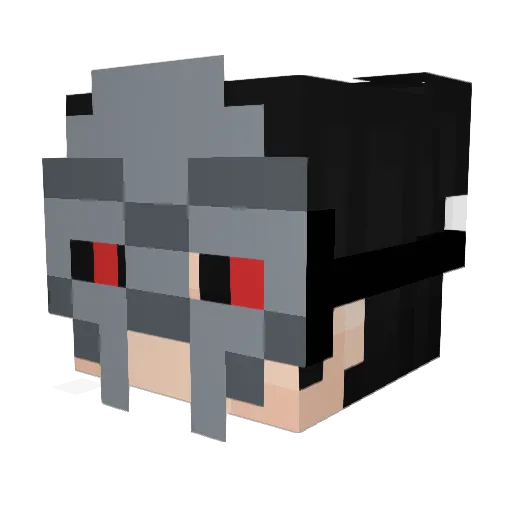 GH370 Minecraft avatar head, 3D render