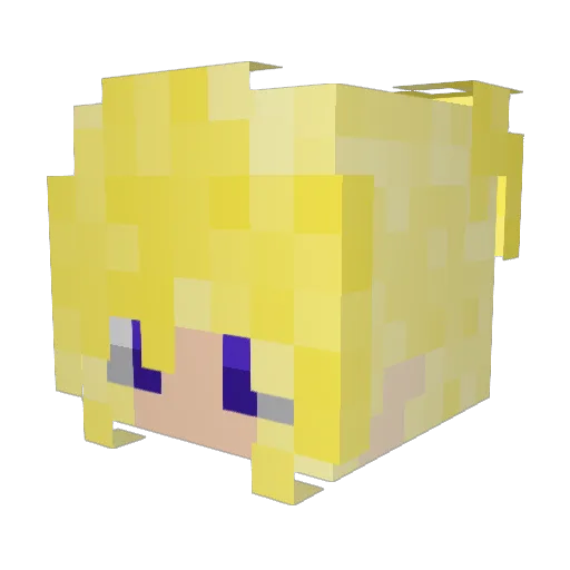 GHBonnie Minecraft avatar head, 3D render