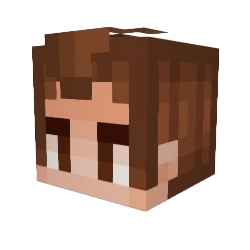 GHC_Luna Minecraft avatar head, 3D render