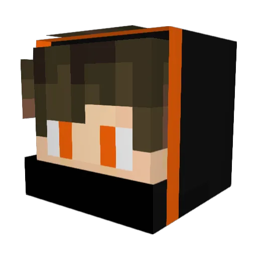 GHDHHD Minecraft avatar head, 3D render