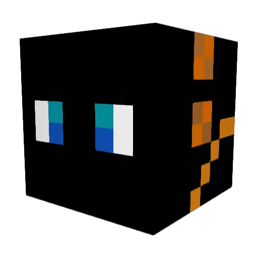 GHOST172 Minecraft avatar head, 3D render