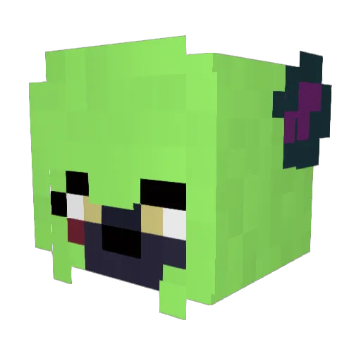 GHOST353 Minecraft avatar head, 3D render