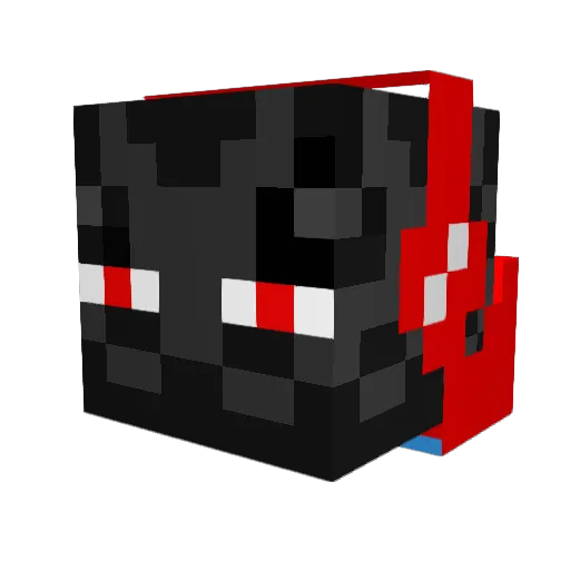 GHOSTFURY1852 Minecraft avatar head, 3D render