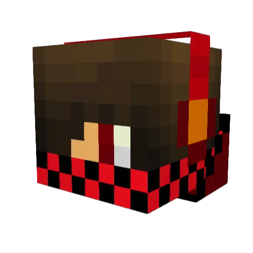 GHOSTtigers Minecraft avatar head, 3D render