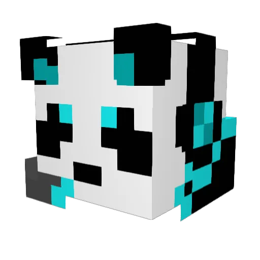 GHOSTx468 Minecraft avatar head, 3D render