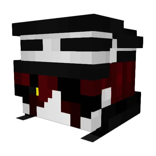 GHOULNarrative Minecraft avatar head, 3D render