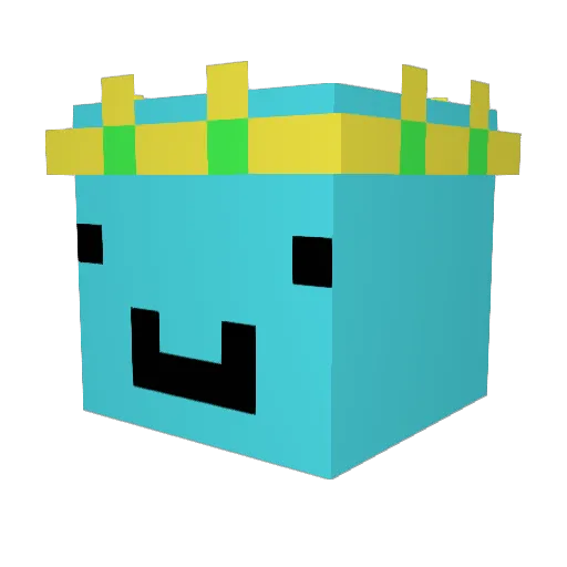 GHR12345 Minecraft avatar head, 3D render