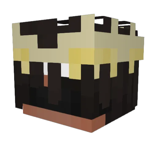 GHST_ASSASSIN Minecraft avatar head, 3D render