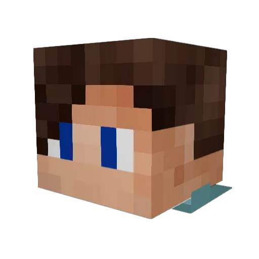 GH_epic Minecraft avatar head, 3D render