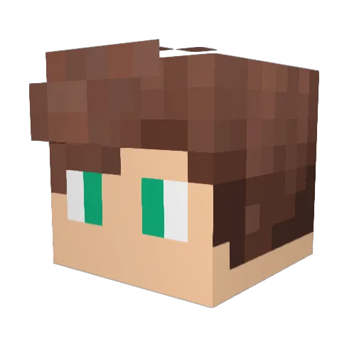 GHardware Minecraft avatar head, 3D render