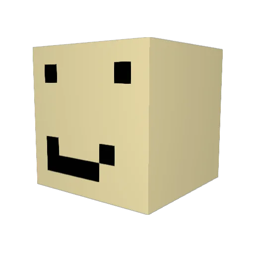 GHouse6016 Minecraft avatar head, 3D render