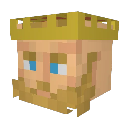 GIANI123 Minecraft avatar head, 3D render