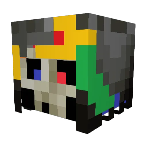 GIANTASH Minecraft avatar head, 3D render
