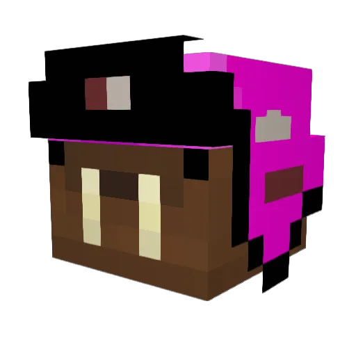 GIANTTER Minecraft avatar head, 3D render