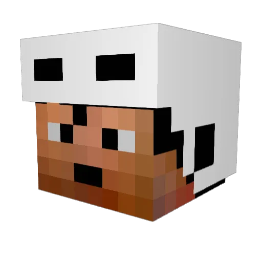 GIANTmidget4292 Minecraft avatar head, 3D render