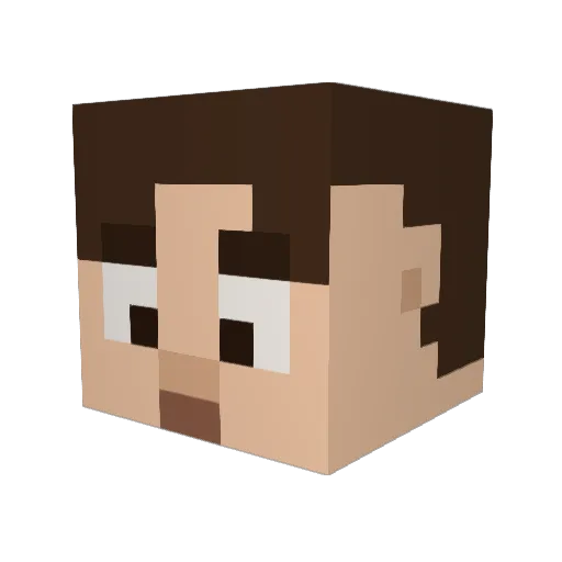GIAN_PAN Minecraft avatar head, 3D render
