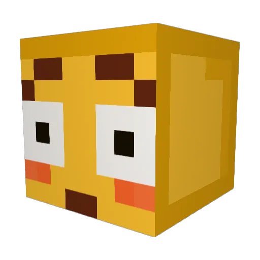 GIAOSir Minecraft avatar head, 3D render