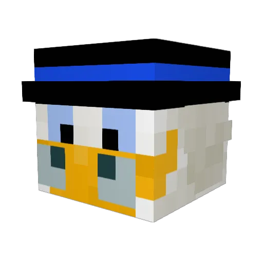 GIA_Crais Minecraft avatar head, 3D render