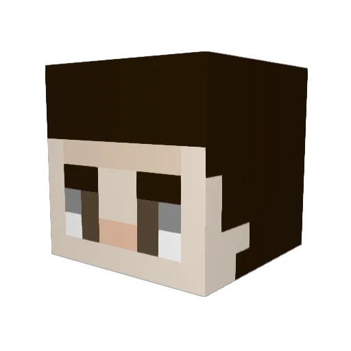 GIBBAAAAYY Minecraft avatar head, 3D render