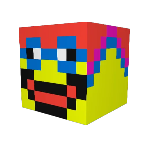 GIBBYdaG Minecraft avatar head, 3D render