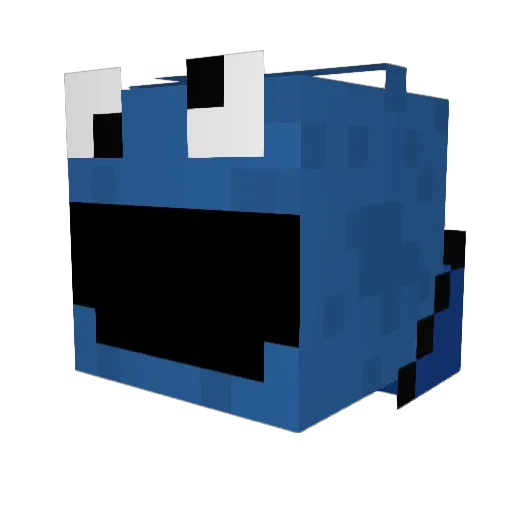 GIGA111 Minecraft avatar head, 3D render
