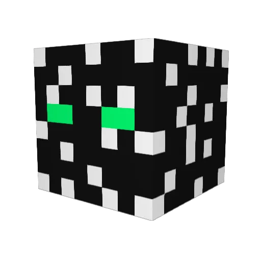 GIGAGUU Minecraft avatar head, 3D render