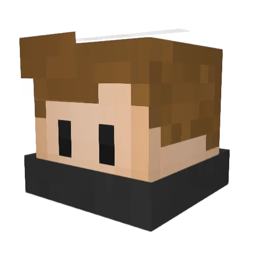 GILFHUNTER Minecraft avatar head, 3D render