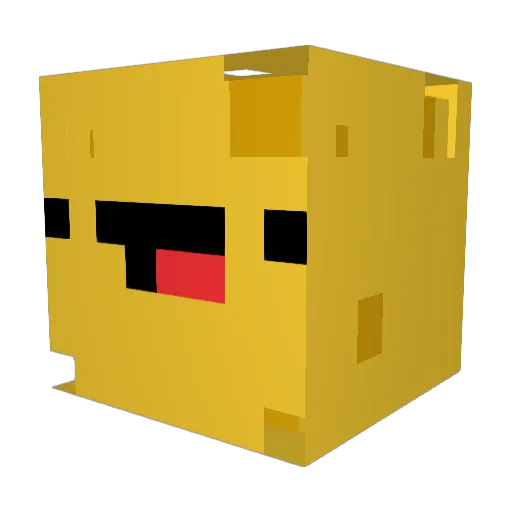 GIMME_FTS_TOO Minecraft avatar head, 3D render
