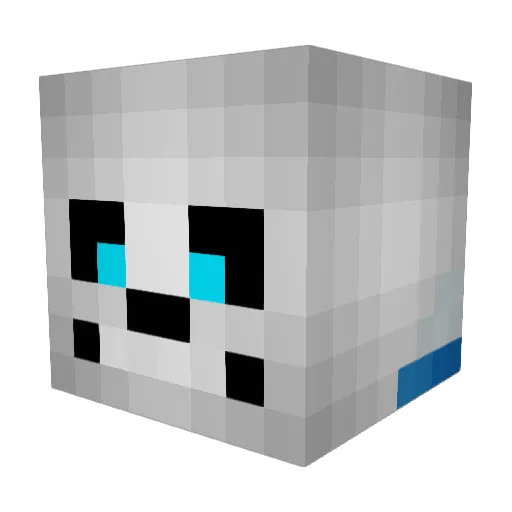GING379 Minecraft avatar head, 3D render