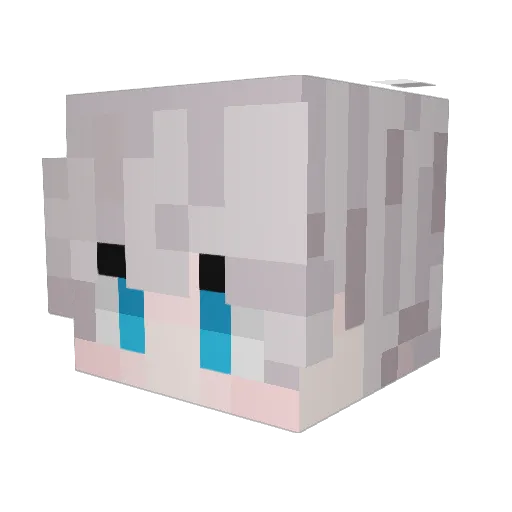 GINxd88 Minecraft avatar head, 3D render