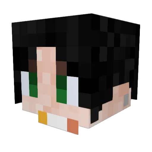 GIORDAN Minecraft avatar head, 3D render