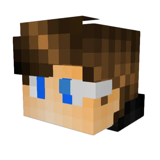 GIORGIO92 Minecraft avatar head, 3D render