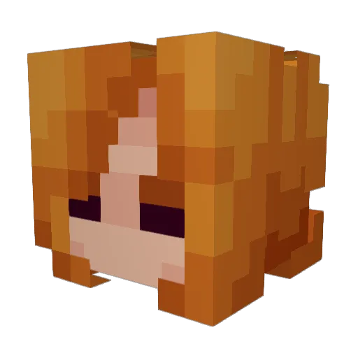 GIOXB Minecraft avatar head, 3D render