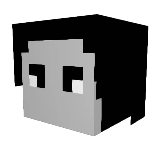 GIRENZ0 Minecraft avatar head, 3D render