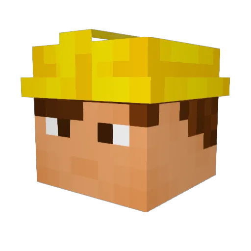 GISSAAAAAAAAAA Minecraft avatar head, 3D render