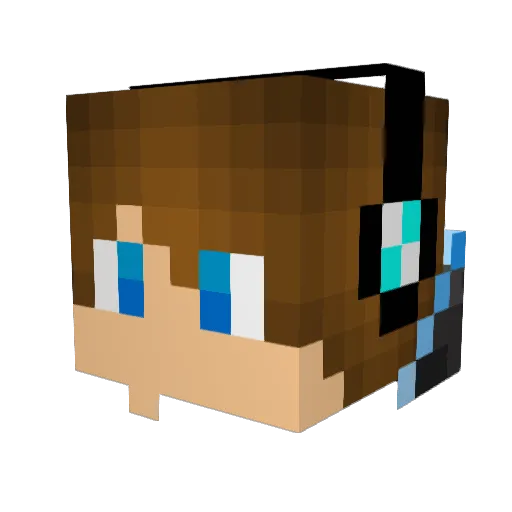 GIULIO04 Minecraft avatar head, 3D render