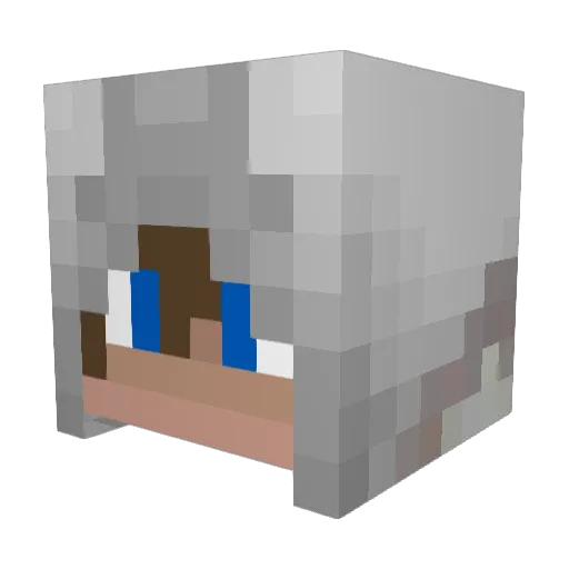 GIURAS Minecraft avatar head, 3D render