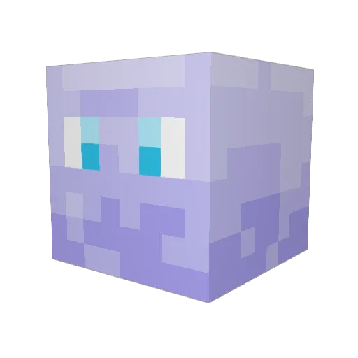 GIVRAX Minecraft avatar head, 3D render
